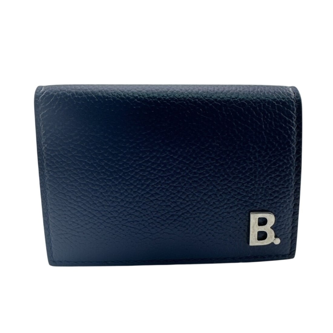 BALENCIAGA 601350 Fold Mini B. Logo Tri-fold Wallet, Blue: --- Catalog ---Category: DesignType: Wallet (tri-fold)Color: BlueGender: WomenCategory: GeneralMPN: 601350Brand: Balenciaga--- Item List ---Section: ConditionRanking: Rank AB Used - Traces of usage, s