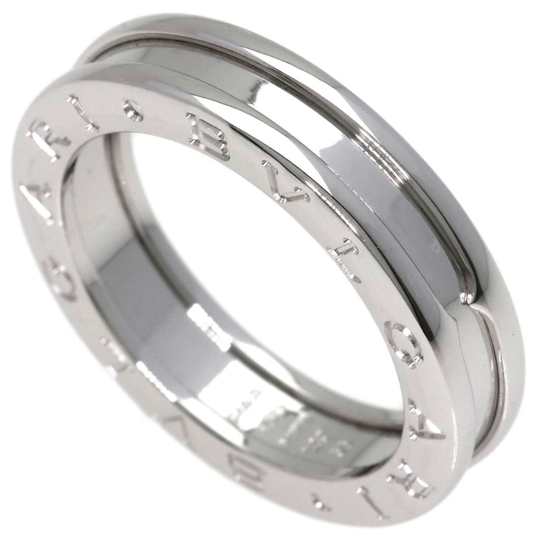 BVLGARI B-zero1 1-band #55 Ring, 18K White Gold, Women's.: --- Catalog ---Category: SizeJP Size: 15US Size: 7.5Category: DesignType: Band ringGender: WomenMaterial: White gold (18K)Category: GeneralBrand: Bvlgari--- Item List ---Section: ConditionRanking: Ran