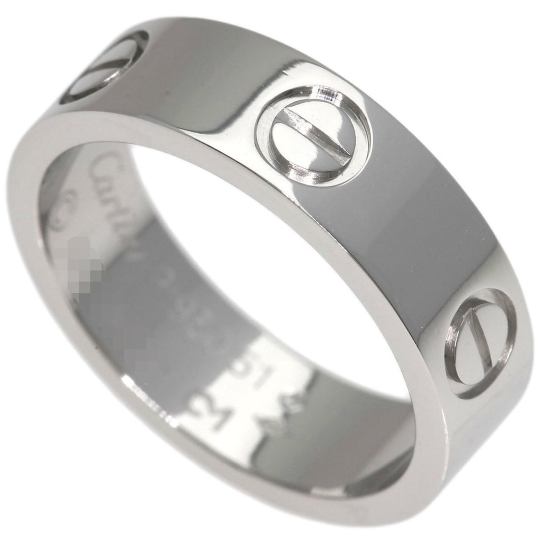 Cartier Love Ring #51, Platinum PT950, Women's Ring, CARTIER: --- Catalog ---Category: SizeJP Size: 11US Size: 6Category: DesignType: Band ringGender: WomenMaterial: Platinum 950Category: GeneralBrand: Cartier--- Item List ---Section: ConditionRanking: Rank A Us