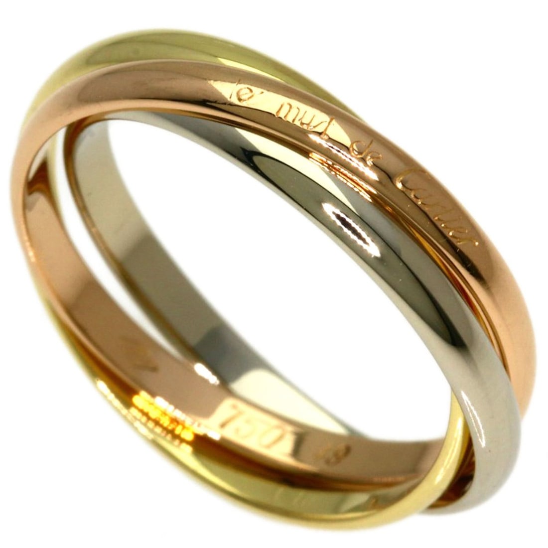 Cartier Trinity XS #49 Ring - 18K Yellow Gold/18K White Pink Gold Women's CARTIER (1 of 7)