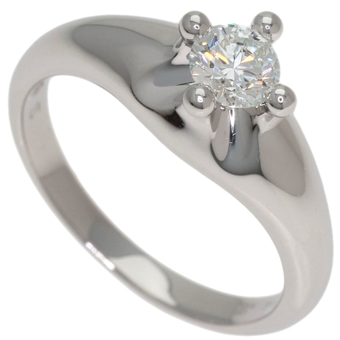 Bulgari Corona Diamond Ring, Platinum PT950, Women's BVLGARI: --- Catalog ---Category: SizeJP Size: 7US Size: 4Category: DesignType: Band ringGender: WomenMaterial: Platinum 950Category: GeneralBrand: Bvlgari--- Item List ---Section: ConditionRanking: Rank A Use