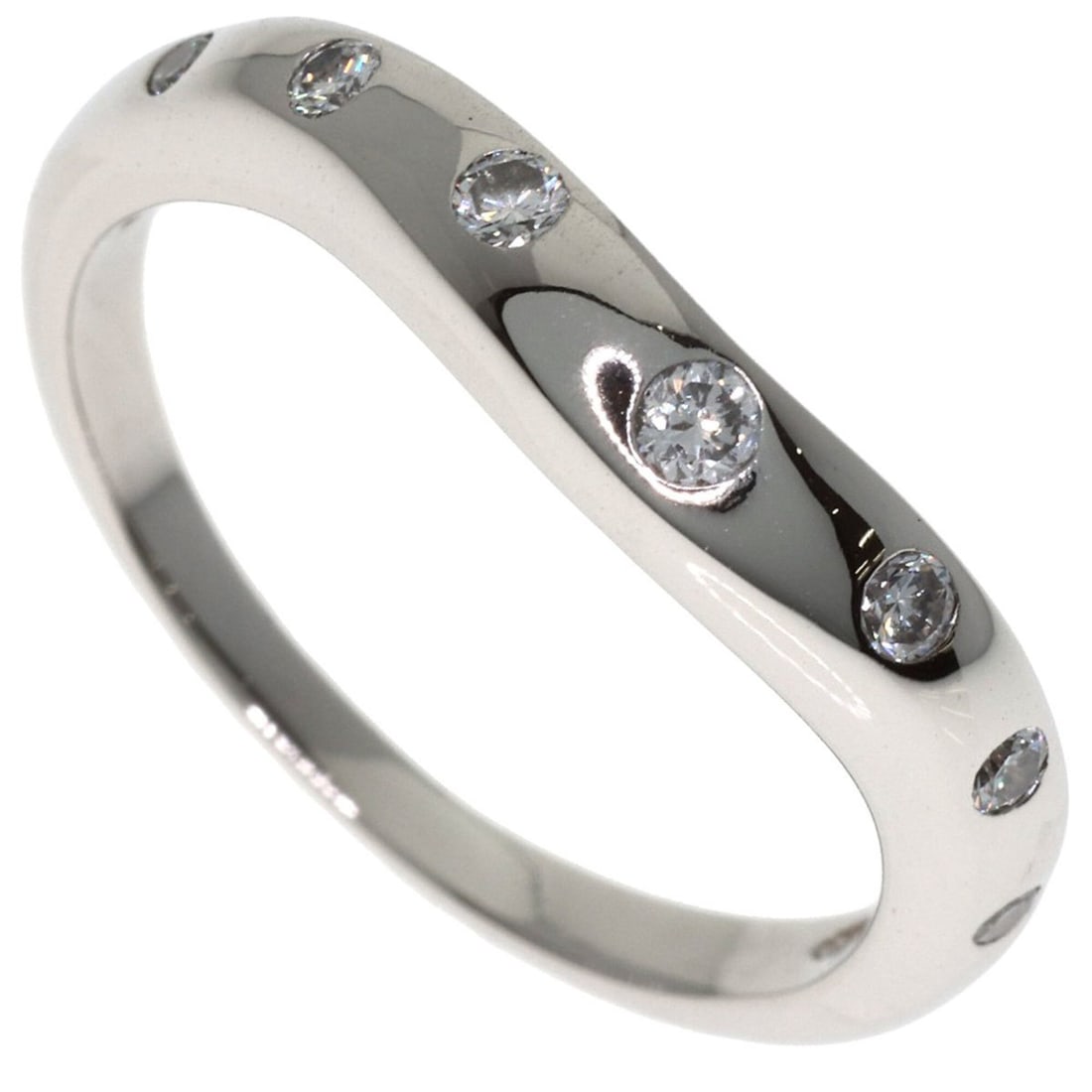 BVLGARI Corona 7P Diamond Ring, Platinum PT950, Women's Ring: --- Catalog ---Category: SizeJP Size: 10US Size: 5.5Category: DesignType: Band ringGender: WomenMaterial: Platinum 950Category: GeneralBrand: Bvlgari--- Item List ---Section: ConditionRanking: Rank A 
