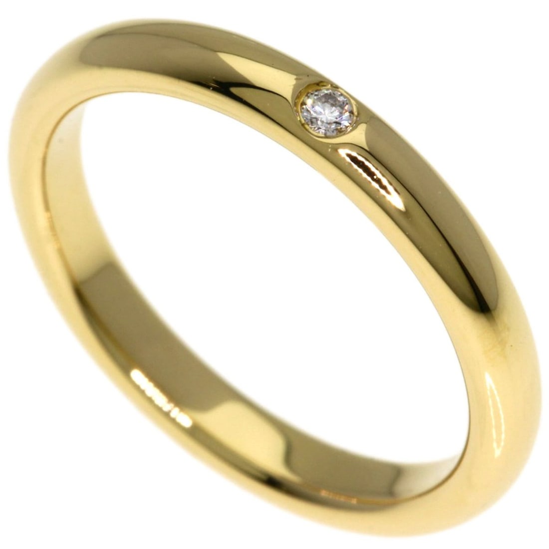 Tiffany & Co. Wedding 1P Diamond Ring, 18K Yellow Gold, Women's.: --- Catalog ---Category: SizeJP Size: 10.5US Size: 5.5Category: DesignType: Band ringGender: WomenMaterial: Yellow gold (18K)Category: GeneralBrand: Tiffany--- Item List ---Section: ConditionRanking: 