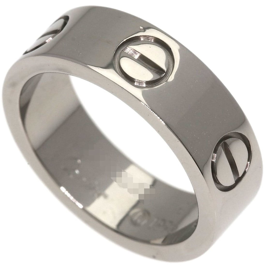 Cartier Love Ring #47, 18K White Gold, Women's Ring, CARTIER: --- Catalog ---Category: SizeJP Size: 7US Size: 4Category: DesignType: Band ringGender: WomenMaterial: White gold (18K)Category: GeneralBrand: Cartier--- Item List ---Section: ConditionRanking: Rank A