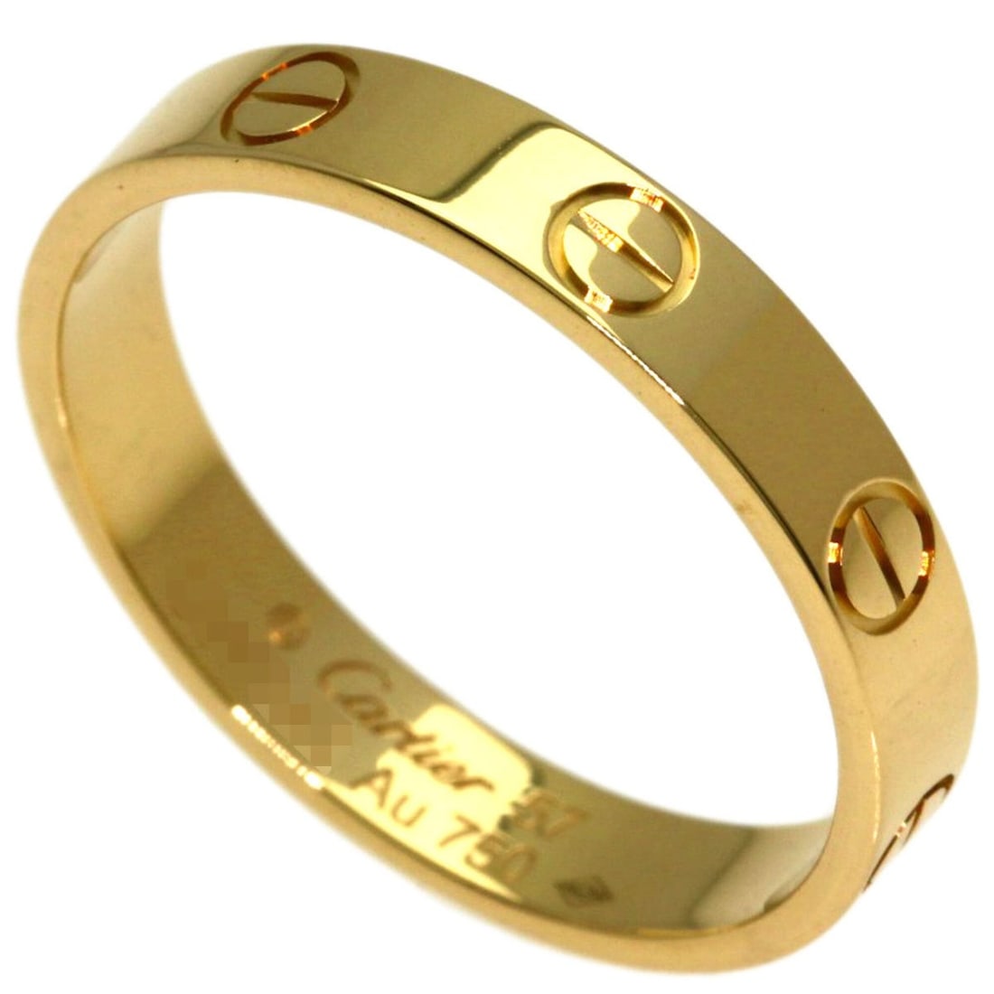 Cartier Mini Love Ring #57, 18K Yellow Gold, Women's Ring, CARTIER: --- Catalog ---Category: SizeJP Size: 17US Size: 8.5Category: DesignType: Band ringGender: WomenMaterial: Yellow gold (18K)Category: GeneralBrand: Cartier--- Item List ---Section: ConditionRanking: Ra