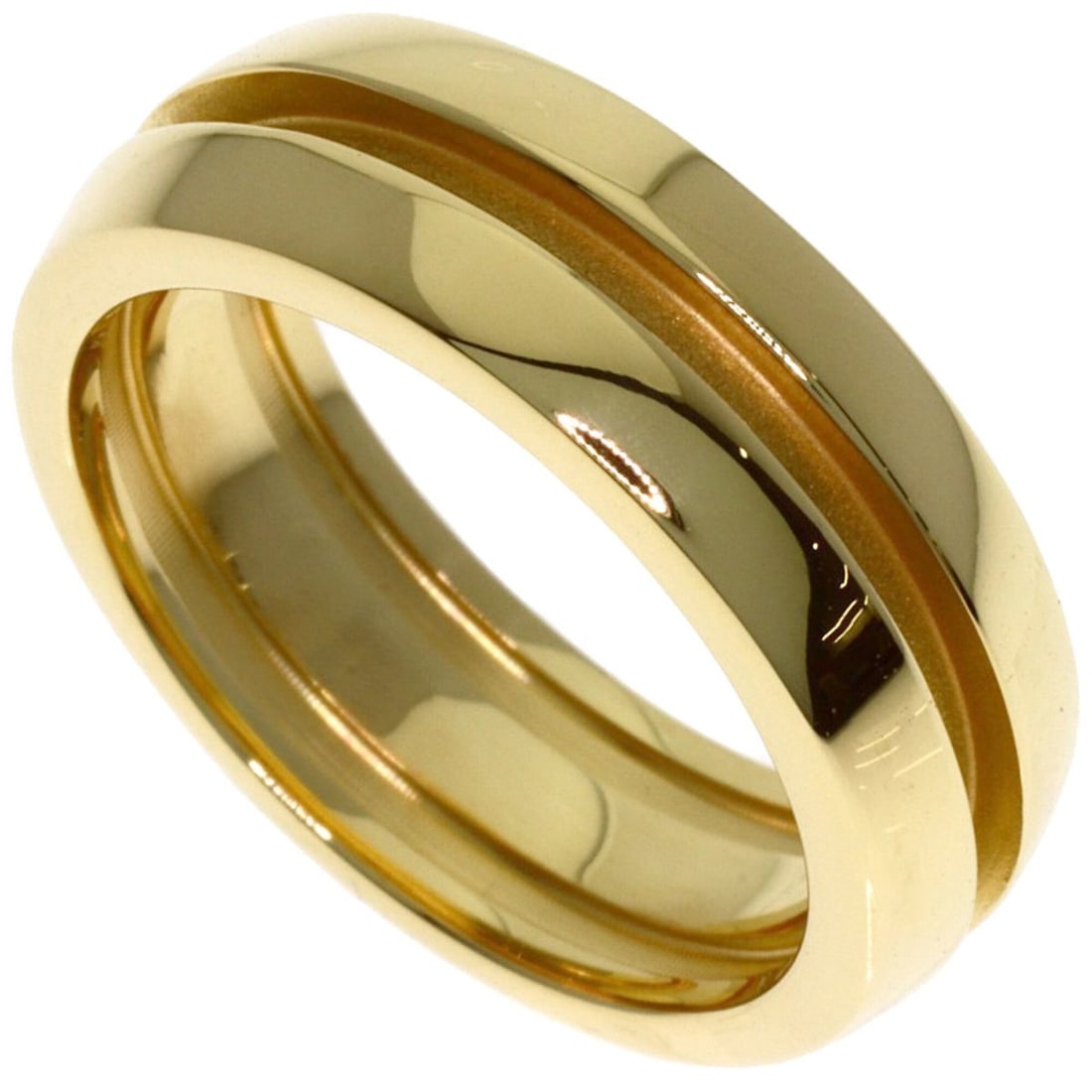 Tiffany Grooved Ring, 18K Yellow Gold, Women's TIFFANY&Co.: --- Catalog ---Category: SizeJP Size: 9US Size: 5Category: DesignType: Band ringGender: WomenMaterial: Yellow gold (18K)Category: GeneralBrand: Tiffany--- Item List ---Section: ConditionRanking: Rank 