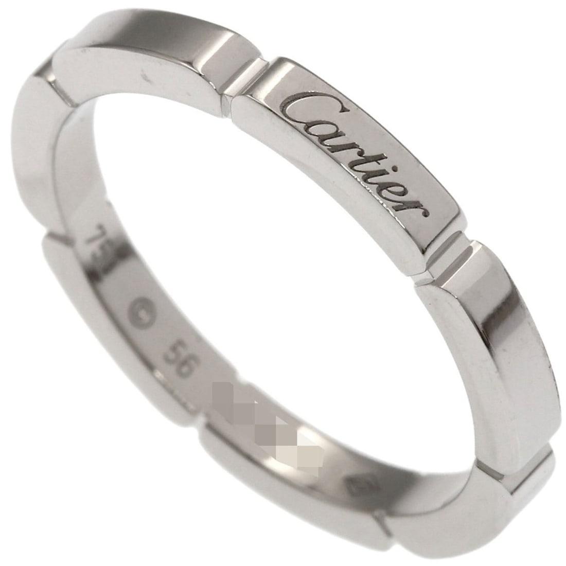 Cartier Maillon Panthère #56 Ring, 18K White Gold, Women's.: --- Catalog ---Category: SizeJP Size: 16US Size: 8Category: DesignType: Band ringGender: WomenMaterial: White gold (18K)Category: GeneralBrand: Cartier--- Item List ---Section: ConditionRanking: Rank 