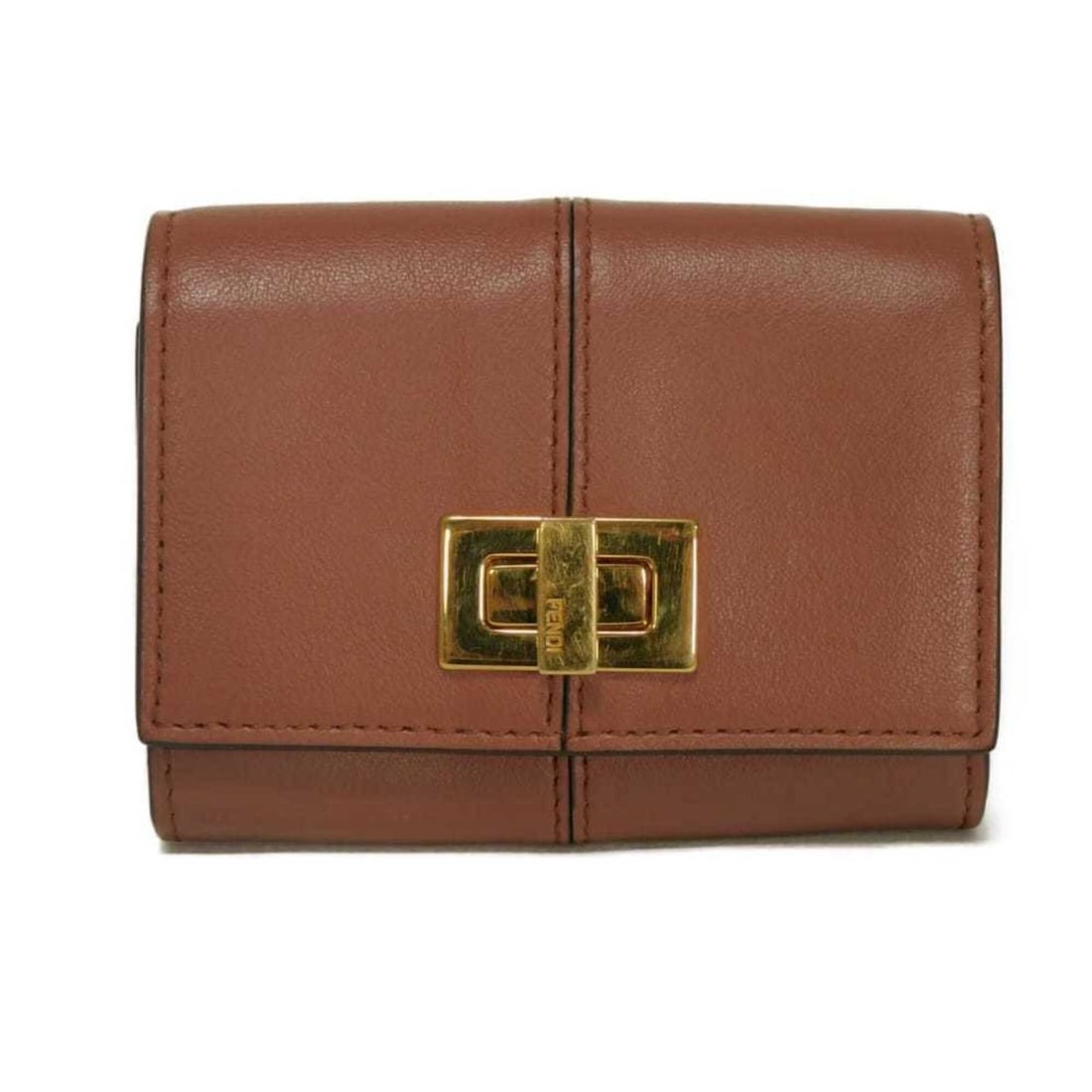 Fendi FENDI Card Case Way Holder Navy Bicolor Business Logo Turnlock Brown 8M0416 A5DY F16GP Men's: --- Catalog ---Category: DesignType: Card caseColor: Brown, NavyGender: Men,WomenCategory: GeneralMPN: 8M0416Brand: FendiCategory: Physical PropertiesSize (HxWxD): 7.5cm x 10cm x 2.8cm / 2.95'' x 3.93