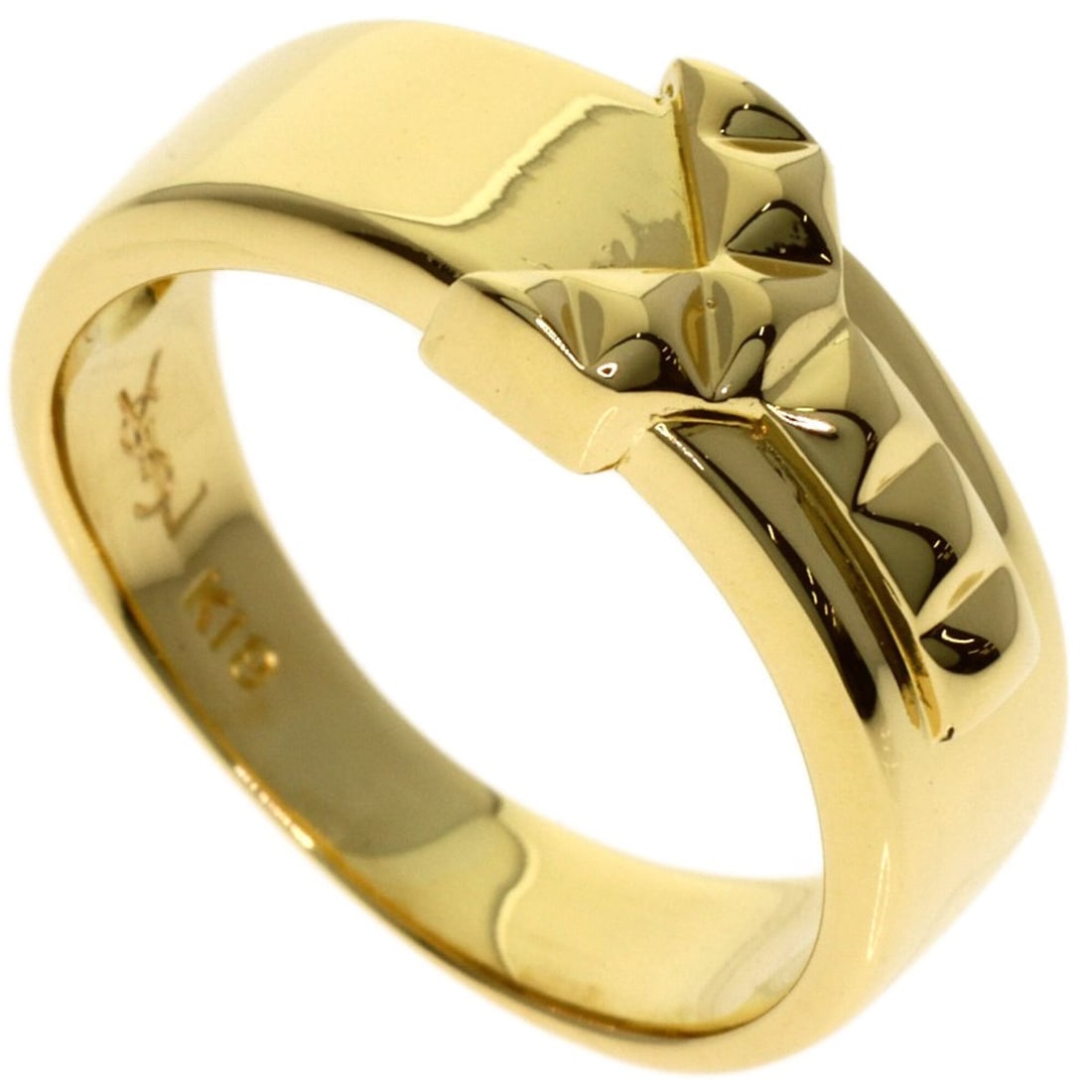 Yves Saint Laurent Y-motif ring, 18K yellow gold, women's.: --- Catalog ---Category: SizeJP Size: 11US Size: 6Category: DesignType: Band ringGender: WomenMaterial: Yellow gold (18K)Category: GeneralBrand: Yves Saint Laurent--- Item List ---Section: ConditionRa