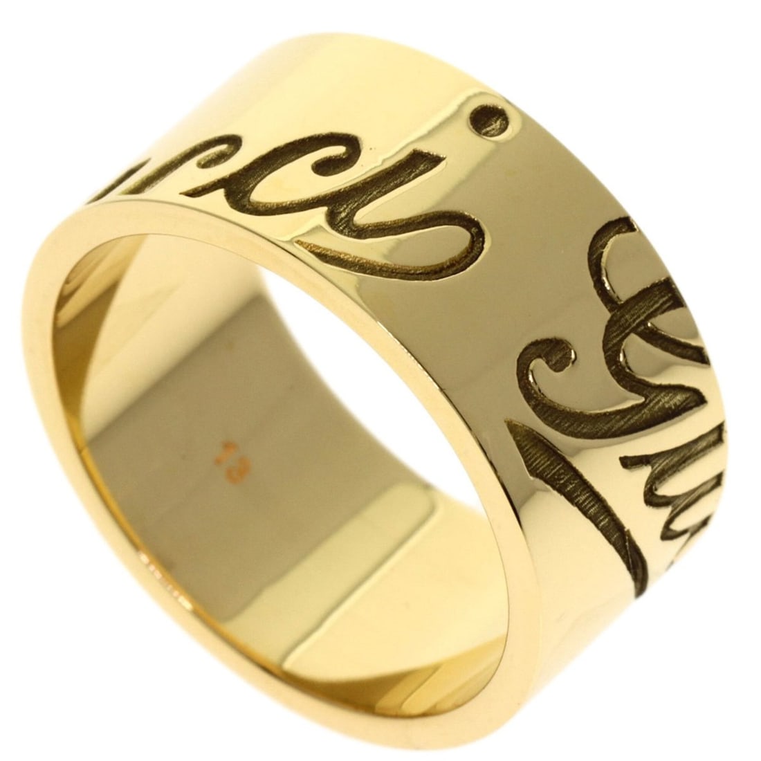 Gucci Icon Print #13 Ring, 18K Yellow Gold, Women's GUCCI (1 of 7)