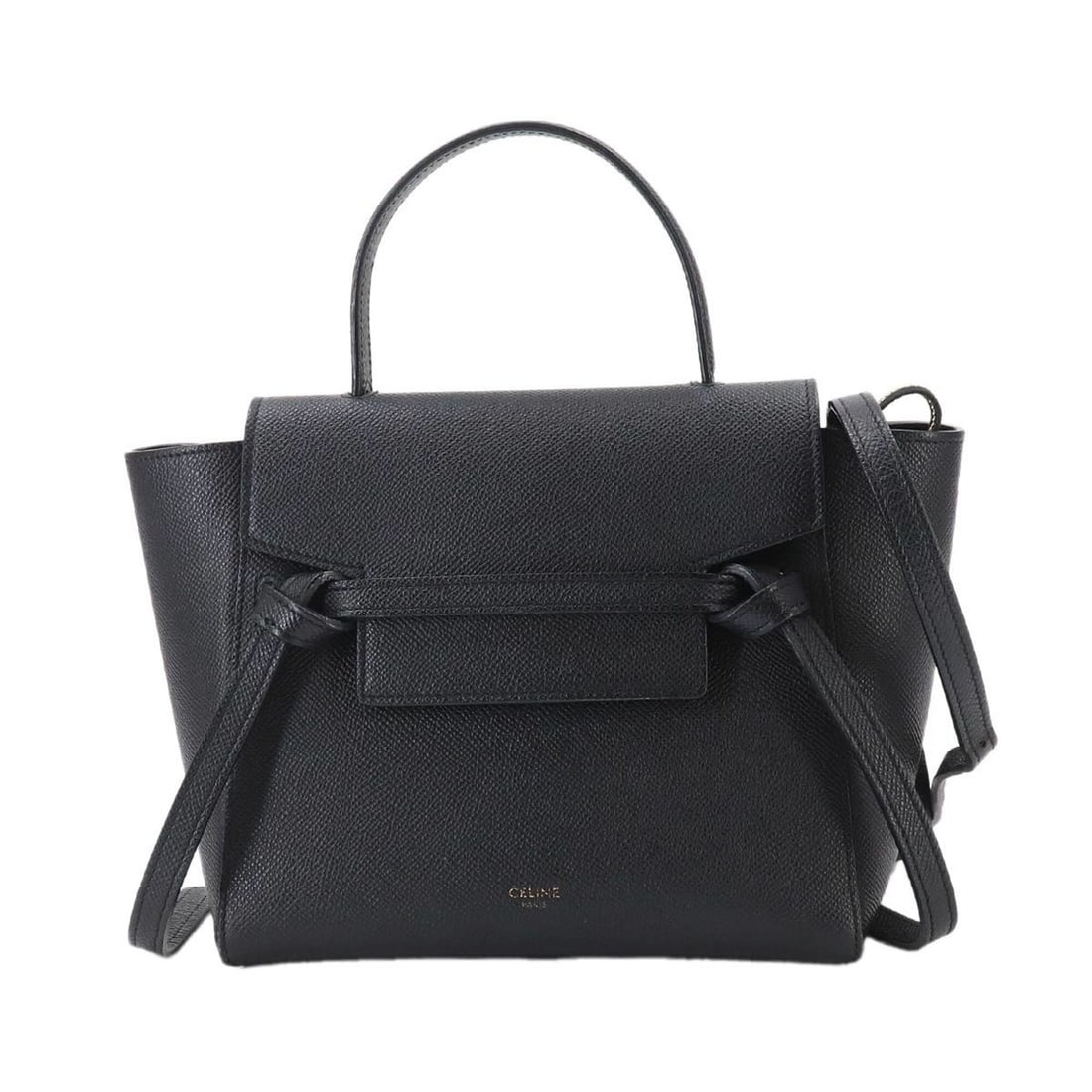 Celine CELINE Bag Waist Nano 2-way Hand Shoulder Handbag Leather Black 189003 Belt: --- Catalog ---Category: SizeWeight: 470g / 1.03lb.Size (HxWxD): 18cm x 27cm x 10.5cm / 7.08'' x 10.62'' x 4.13''Strap Length: 96cm - 120cm / 37.79'' - 47.24''Handle Length: 23cm / 9.05''Category: Des