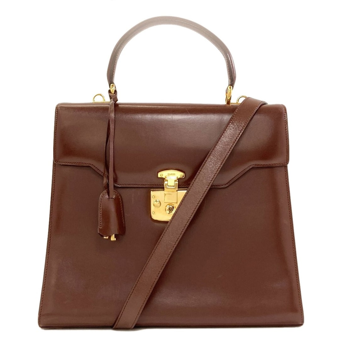 Gucci 000?01?0192 2-Way Leather Handbag for Women GUCCI: --- Catalog ---Category: SizeSize (HxWxD): 24cm x 28.5cm x 11.5cm / 9.44'' x 11.22'' x 4.52''Category: DesignType: HandbagColor: BrownGender: WomenMaterial: Leather Category: GeneralMPN: 000?01?0192Br