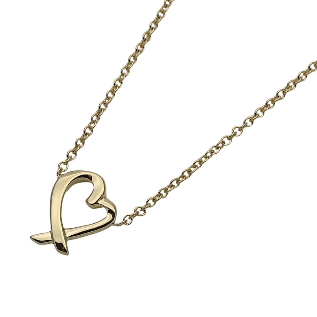 Tiffany & Co. Women's Necklace, 750YG, Paloma Picasso Loving Heart Design, Yellow Gold Jewelry: --- Catalog ---Category: SizePendant Size: 10mm x 7.5mm / 0.39'' x 0.29''Neck Circumference: 46.5 cm / 18.3''Category: DesignColor: GoldGender: WomenMaterial: Yellow gold (18K)Necklace Type: NecklaceC