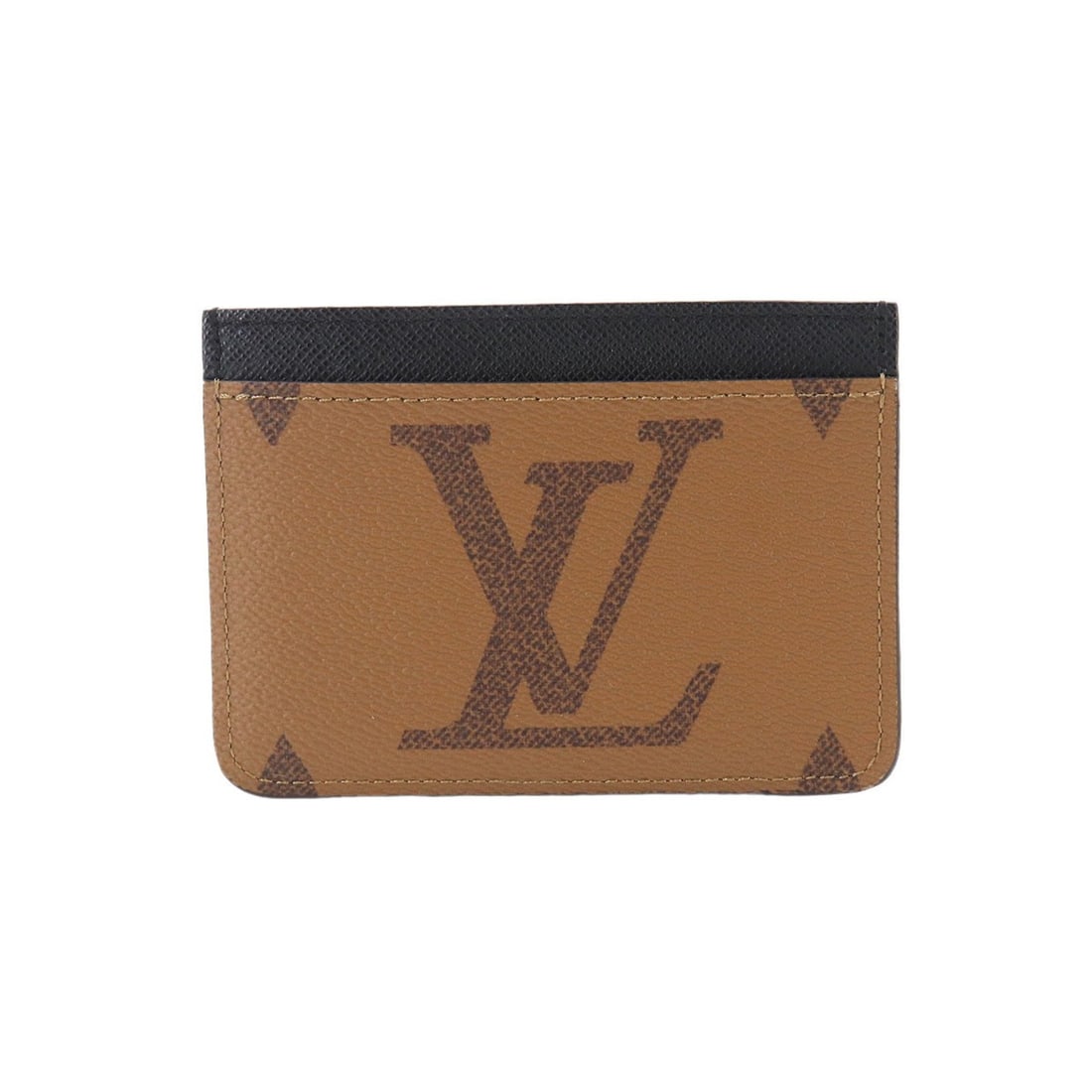 Louis Vuitton Monogram Reverse Porte Cartes LV Side Up Business Card Holder/Card Case, Brown/Black,: --- Catalog ---Category: DesignType: Business card caseColor: Black, Brown, Monogram ReverseGender: Women,MenMaterial: Monogram Reverse , Monogram , Taiga leather Category: GeneralBrand: Louis Vuitton