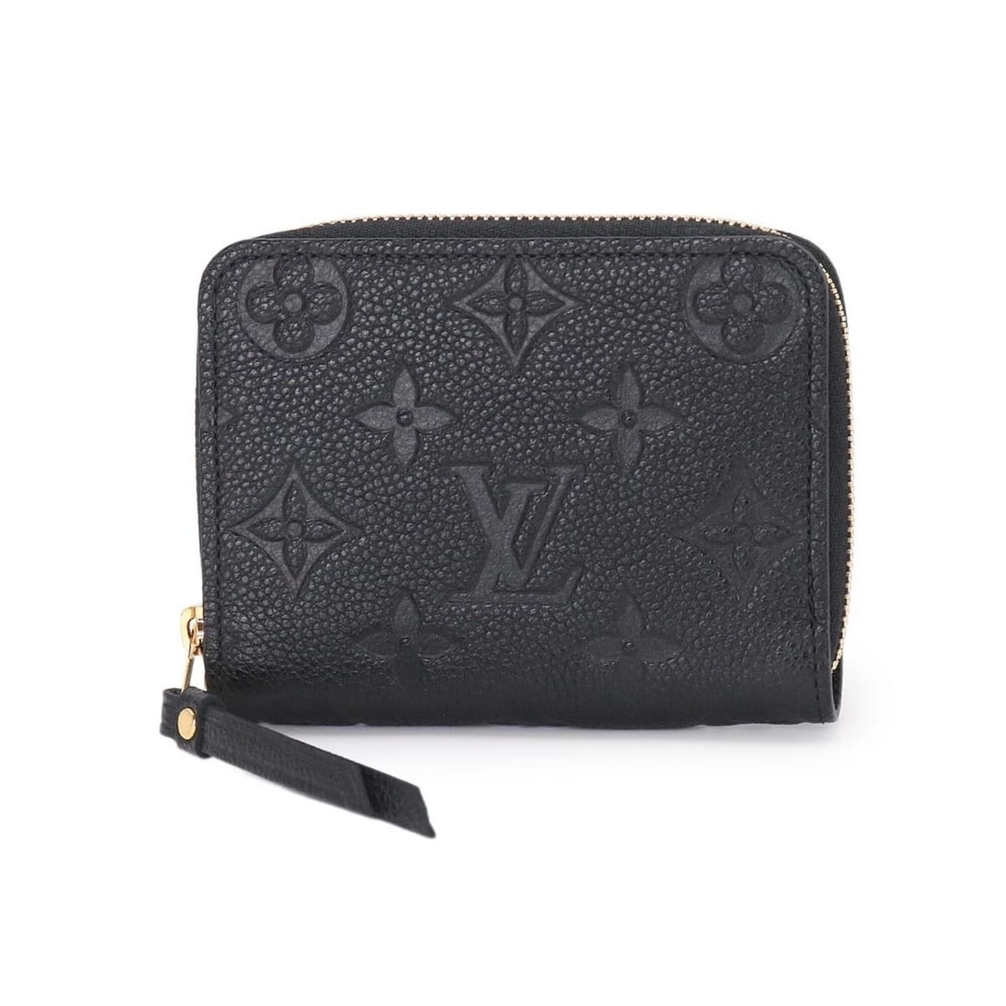 Louis Vuitton Monogram Empreinte Zippy Coin Purse Wallet/Coin Case Leather Noir M60574 RFID (1 of 7)