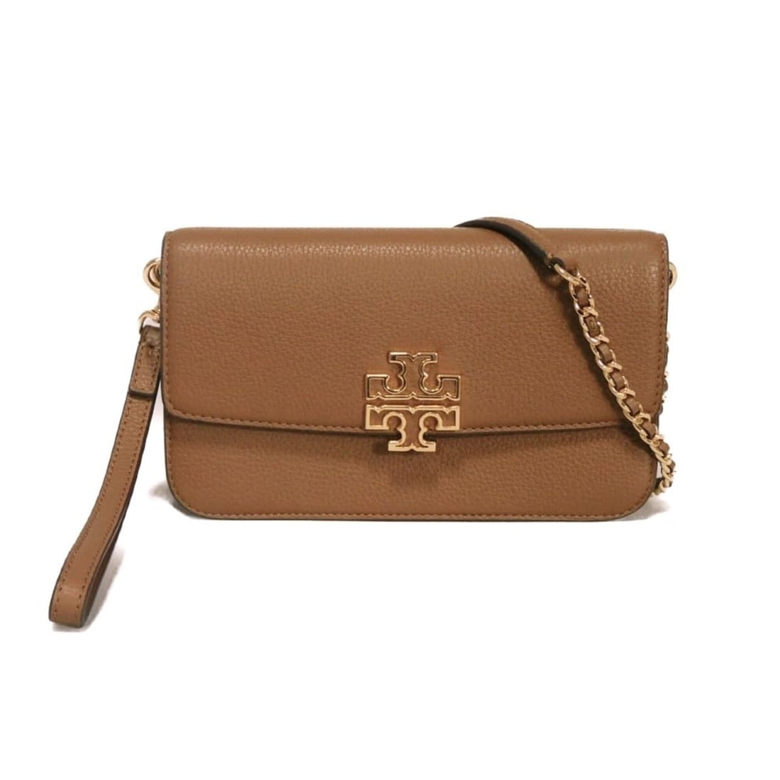 Tory Burch Pretender Chain Shoulder Bag, Brown, Wristlet, 3-Way, Double T Logo, Metal, Moose: --- Catalog ---Category: SizeSize (HxWxD): 11.5cm x 20cm x 4cm / 4.52'' x 7.87'' x 1.57''Category: DesignType: Shoulder bagColor: BrownGender: WomenCategory: GeneralMPN: 141012Brand: Tory Burch--- Ite