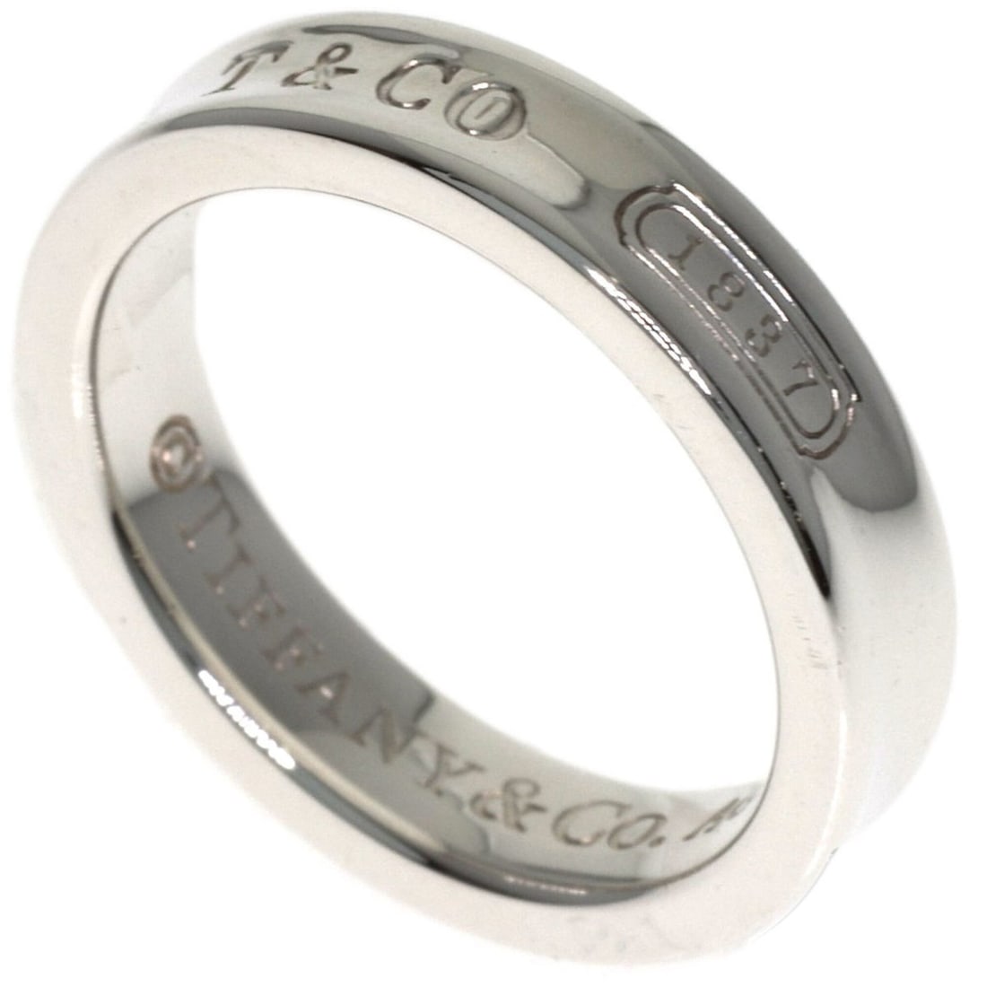 Tiffany & Co. 1837 Narrow Ring, Silver, Women's.: --- Catalog ---Category: SizeJP Size: 6.5US Size: 3.5Category: DesignType: Band ringGender: WomenMaterial: SilverCategory: GeneralBrand: Tiffany--- Item List ---Section: ConditionRanking: Rank A Used 