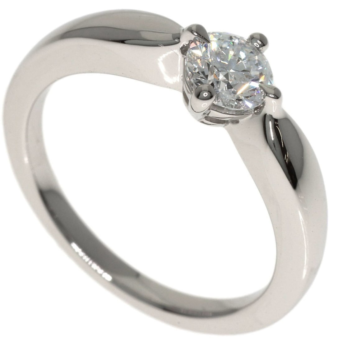BVLGARI Dedicata Diamond D-VVS2-EX Ring, Platinum PT950, Women's. (1 of 8)