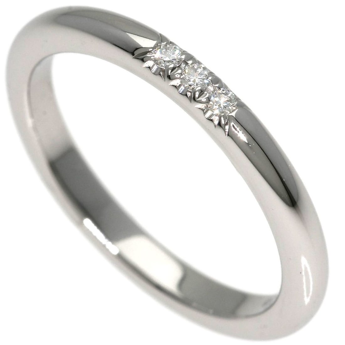 Tiffany & Co. Forever Diamond Ring, Platinum PT950, Women's.: --- Catalog ---Category: SizeJP Size: 6US Size: 3.5Category: DesignType: Band ringStone: DiamondGender: WomenMaterial: Platinum 950Category: GeneralBrand: Tiffany--- Item List ---Section: ConditionRan