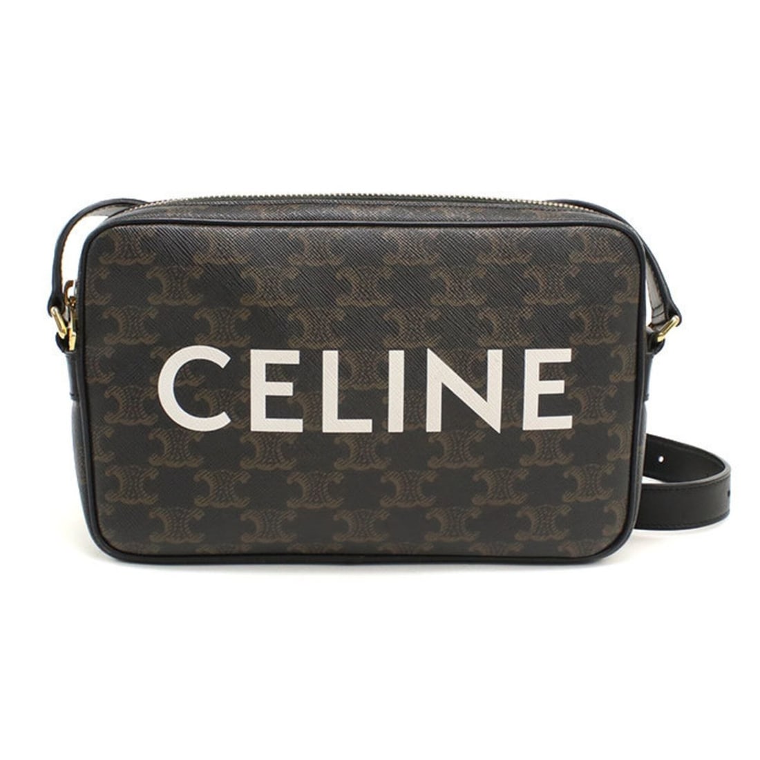 CELINE (Celine) Crossbody Shoulder Bag 194502CIM.38OG Medium Messenger Triomphe Canvas Men's Black: --- Catalog ---Category: SizeSize (HxWxD): 14.5cm x 23cm x 4cm / 5.7'' x 9.05'' x 1.57''Category: DesignType: Shoulder bagColor: BlackGender: MenMaterial: PVC Hardware Color: GoldCategory: GeneralMPN: