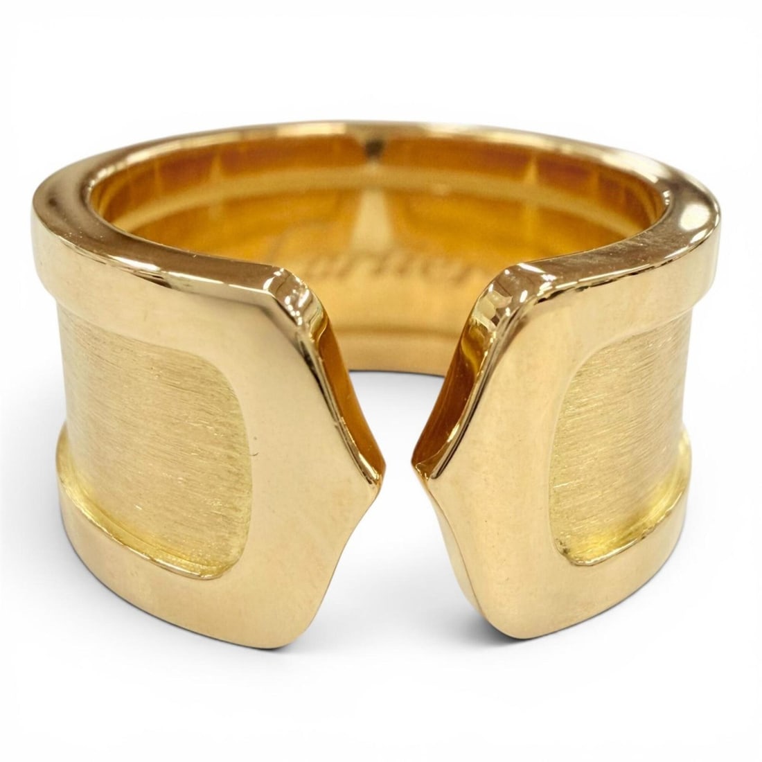 Cartier K35344 C2 Wide Ring 750 (YG) Yellow Gold Ring, Size 52, Weight 12.11g, Women's: --- Catalog ---Category: SizeUS Size: 6.5Brand Size: 52Category: DesignType: Band ringColor: Yellow goldGender: WomenMaterial: Yellow gold (18K)Category: GeneralBrand: Cartier--- Item List ---Section: