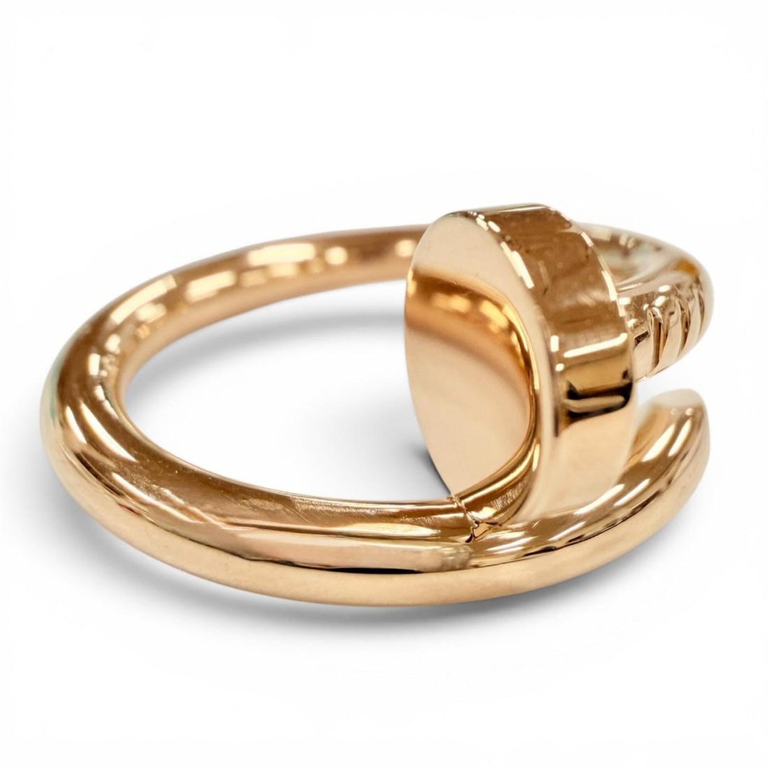 Cartier JMZ127 Juste un Clou Classic Ring AU750 (PG) Current Model Pink Gold Size 50 Weight 7.1g: --- Catalog ---Category: SizeUS Size: 5.5Brand Size: 50Category: DesignType: Band ringColor: Pink goldGender: WomenMaterial: Pink gold (18K)Category: GeneralMPN: JMZ127Brand: Cartier--- Item List ---S