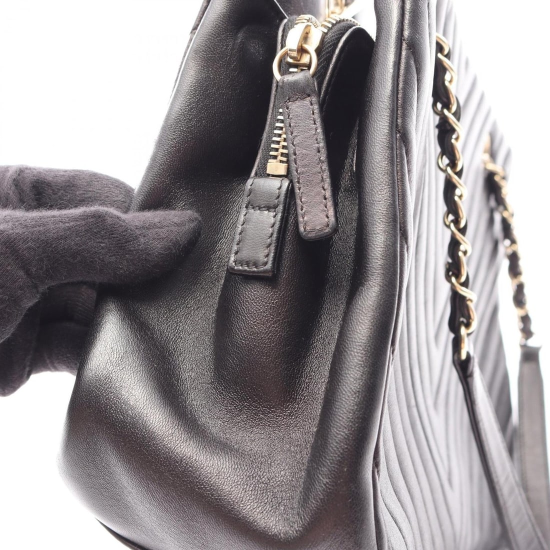 Celine Medium Clock Bag Shoulder Leather Beige - 11