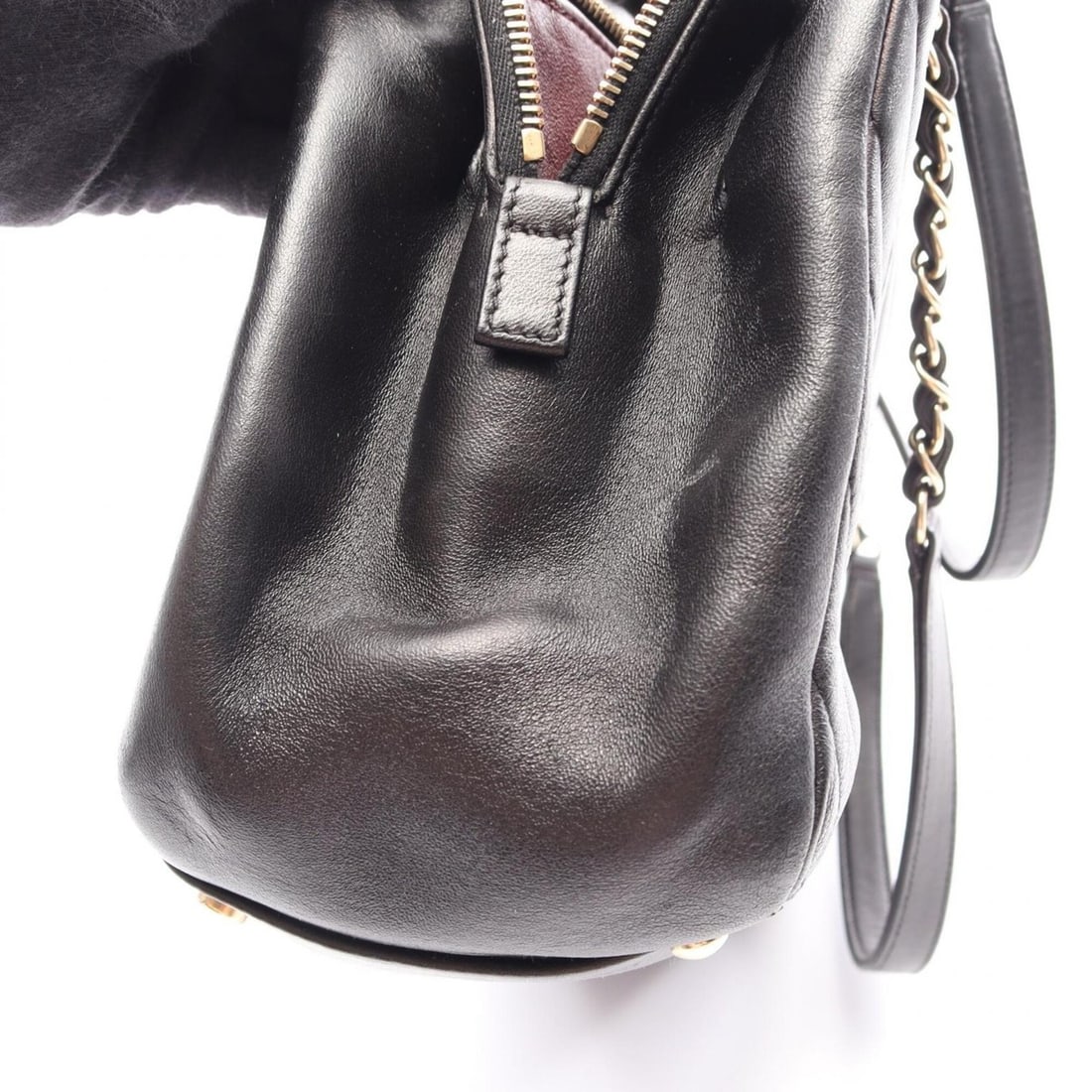 Celine Medium Clock Bag Shoulder Leather Beige - 13