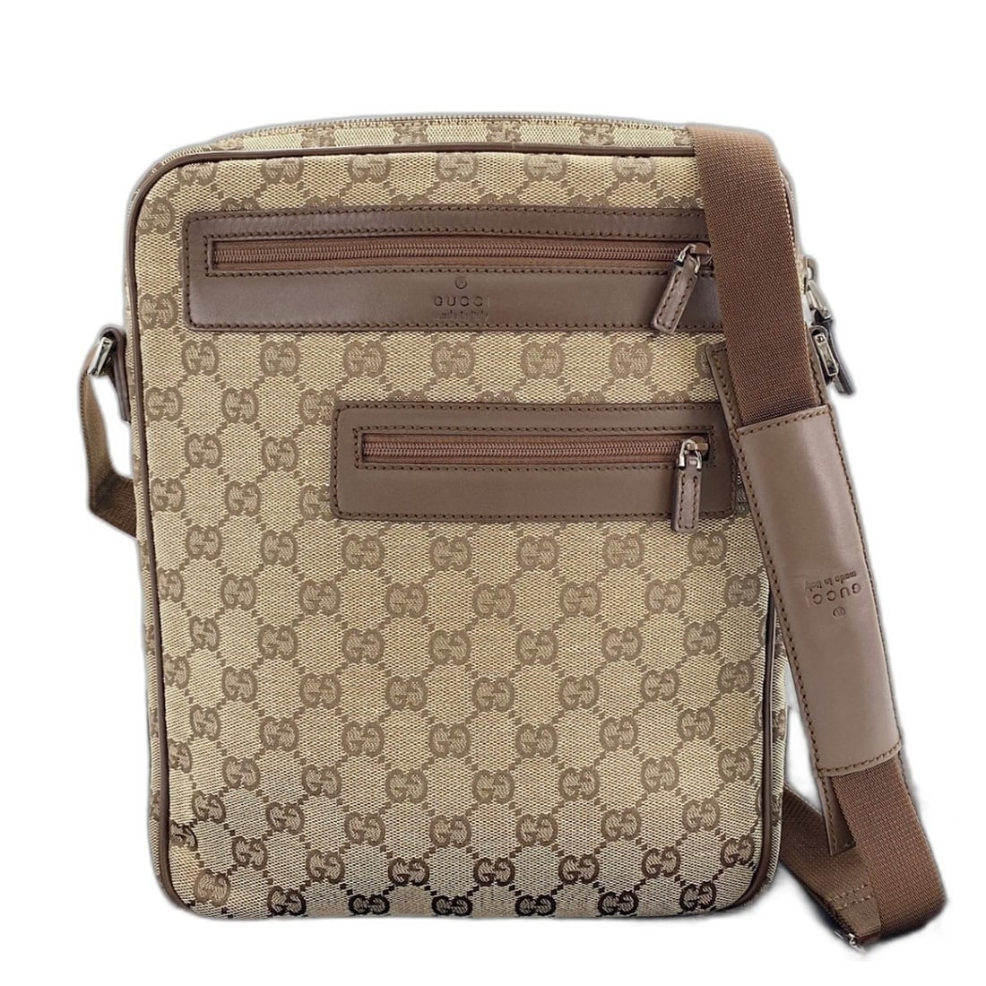 Gucci shoulder bag, brown: --- Catalog ---Category: SizeSize (HxWxD): 28cm x 23cm x 5cm / 11.02'' x 9.05'' x 1.96''Category: DesignType: Shoulder bagColor: BrownGender: WomenCategory: GeneralBrand: Gucci--- Item List ---Section