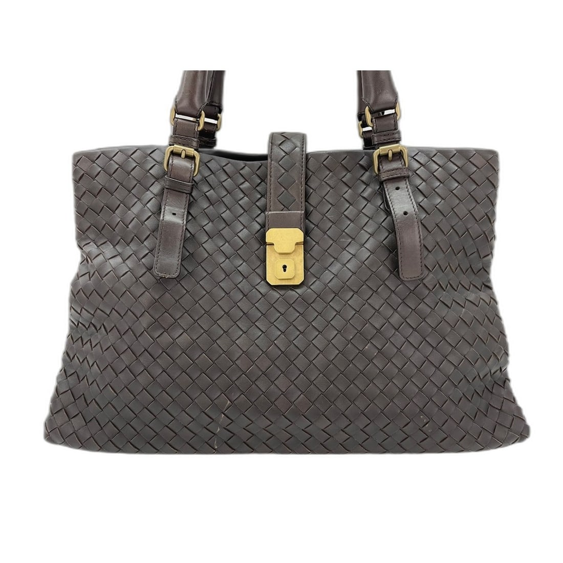 Bottega Veneta Roma Tote Bag, Leather, Brown (1 of 18)