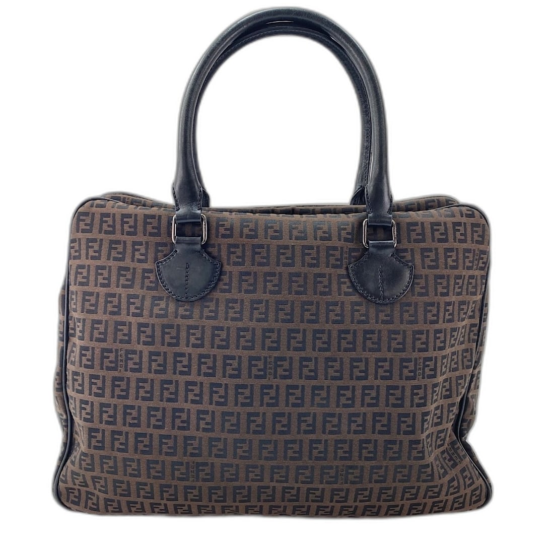 Fendi Zucchino handbag, canvas, brown.: --- Catalog ---Category: SizeSize (HxWxD): 27cm x 38cm x 10cm / 10.62'' x 14.96'' x 3.93''Category: DesignType: HandbagColor: BrownGender: Women,MenMaterial: Canvas Category: GeneralBrand: Fendi--- It