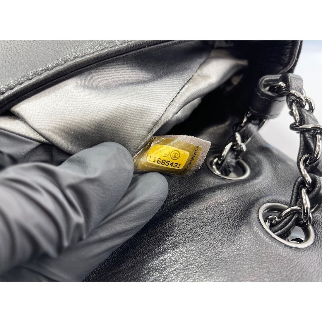Chanel Lambskin Patchwork Coco Mark Shoulder Bag, Black - 12