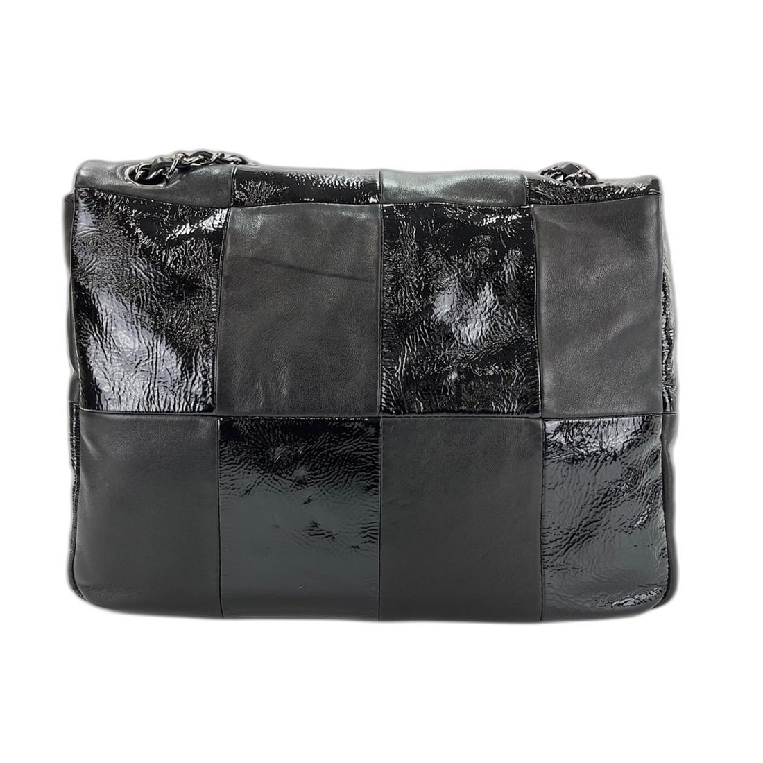 Chanel Lambskin Patchwork Coco Mark Shoulder Bag, Black - 2