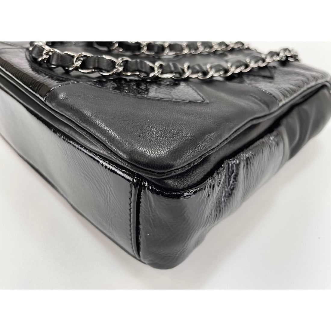 Chanel Lambskin Patchwork Coco Mark Shoulder Bag, Black - 7