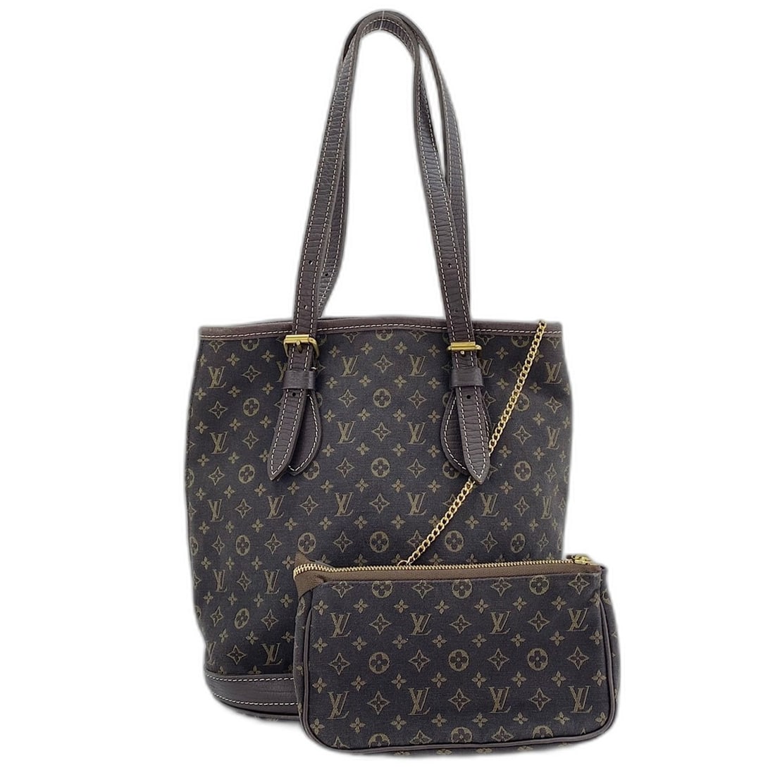 Louis Vuitton LOUIS VUITTON Run Bucket PM Tote Bag Brown: --- Catalog ---Category: SizeSize (HxWxD): 25cm x 23cm x 16cm / 9.84'' x 9.05'' x 6.29''Category: DesignType: Tote bagColor: BrownGender: WomenCategory: GeneralBrand: Louis Vuitton--- Item List ---Sec