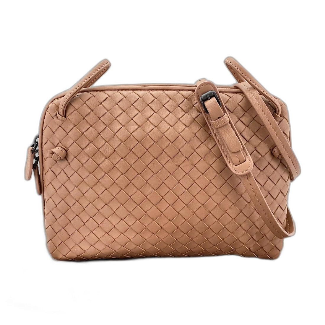 Bottega Veneta Intrecciato Shoulder Bag, Leather, Beige (1 of 11)