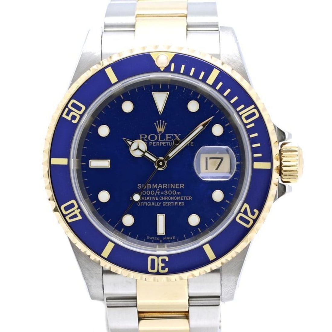 ROLEX Submariner Date Blue 16613LB Men's Watch 40546 (1 of 11)