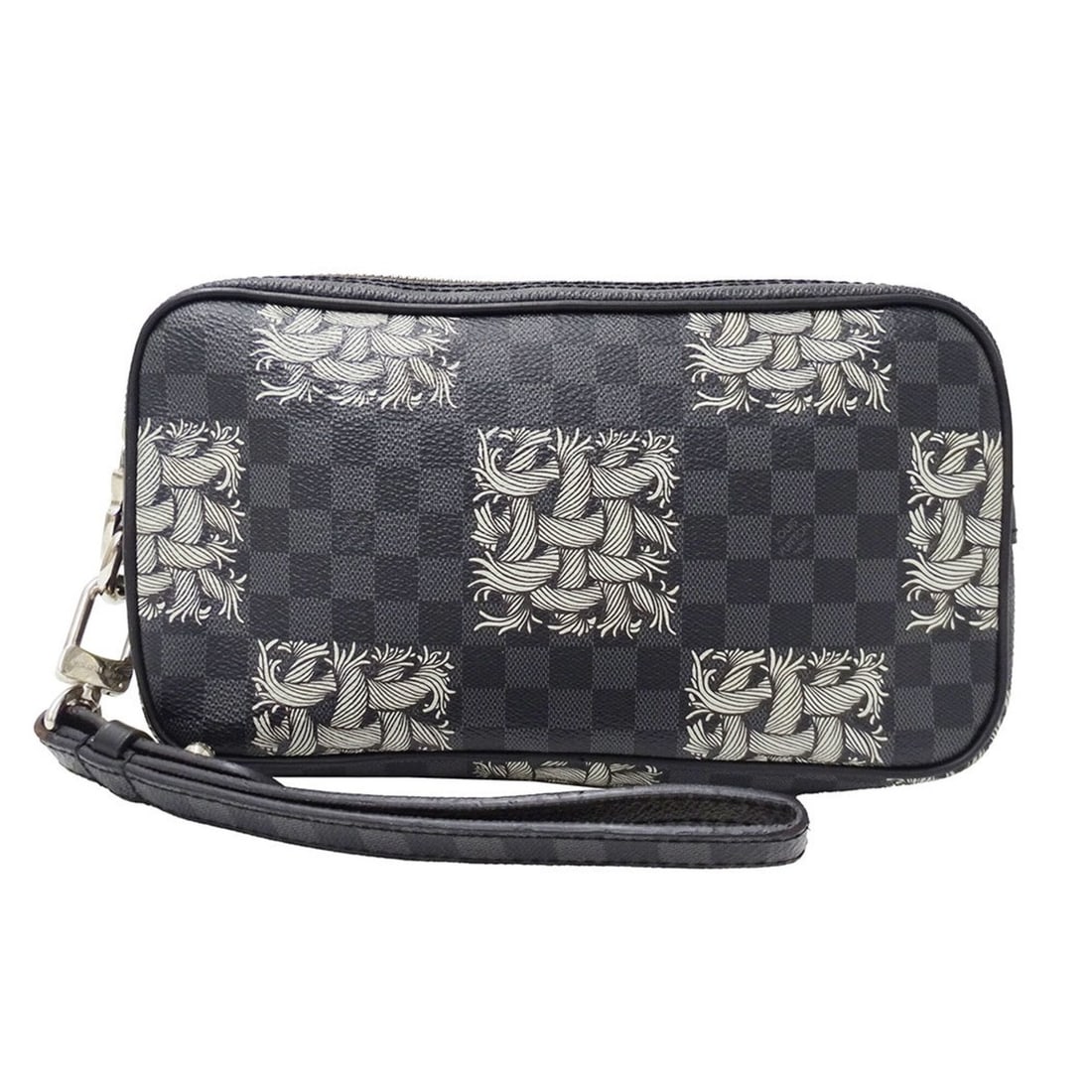 Louis Vuitton LOUIS VUITTON Men's Handbag, Brand Clutch Bag, Second Damier Graphite, Christopher: --- Catalog ---Category: SizeSize (HxWxD): 12cm x 21.5cm x 4cm / 4.72'' x 8.46'' x 1.57''Category: DesignType: Clutch bag, HandbagColor: Black, GalleGender: MenMaterial: Damier Graphite Category: Gene