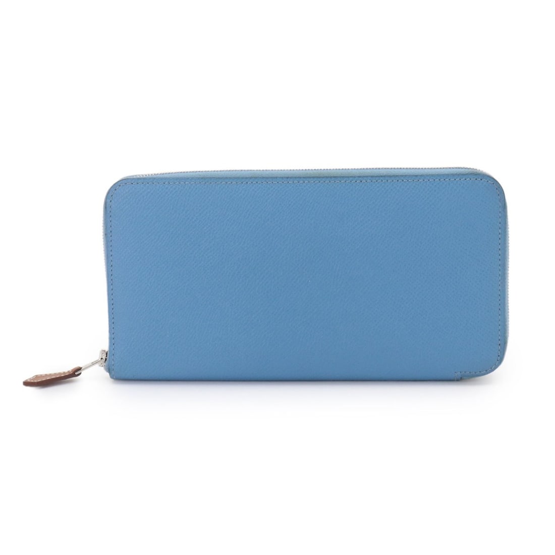 Hermes Azap Long Silkin Round Wallet, Epsom Leather, Blue Paradise, T Stamp: --- Catalog ---Category: SizeSize (HxWxD): 10.5cm x 20cm x 1.5cm / 4.13'' x 7.87'' x 0.59''Category: DesignType: Long wallet (bi-fold)Color: Blue ParadiseGender: Men,WomenMaterial: Epsom leather Categ