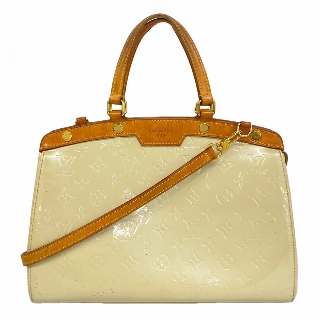 Louis Vuitton Vernis MM Handbag M91456 Bronze Corail Women's P3292444: --- Catalog ---Category: SizeSize (HxWxD): 25cm x 33cm x 12.5cm / 9.84'' x 12.99'' x 4.92''Category: DesignType: HandbagColor: Blanc corailGender: WomenCategory: GeneralMPN: M91456Brand: Louis Vuitton