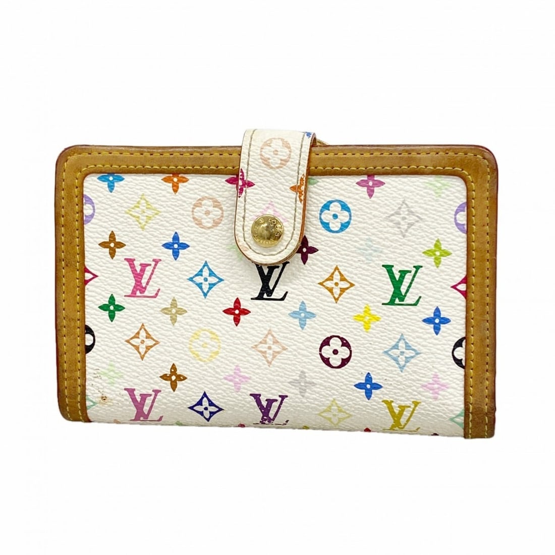 Louis Vuitton Monogram Multicolor Porte Monnaie Viennois Wallet M92987 Blanc Women's P3291274: --- Catalog ---Category: SizeSize (HxWxD): 9cm x 13.5cm x 3.5cm / 3.54'' x 5.31'' x 1.37''Category: DesignType: Wallet (bi-fold)Color: BlancGender: WomenCategory: GeneralMPN: M92987Brand: Louis Vuitto