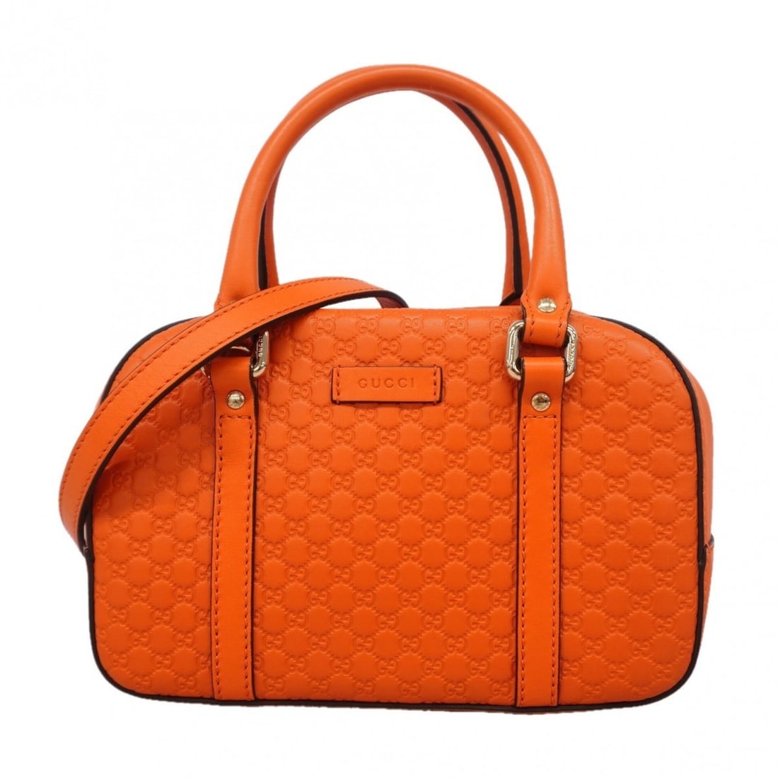 Gucci Microguccissima Handbag 510289 Leather Orange Champagne 2-way Bag for Women: --- Catalog ---Category: SizeSize (HxWxD): 15cm x 22cm x 9.5cm / 5.9'' x 8.66'' x 3.74''Category: DesignType: HandbagColor: OrangeGender: WomenMaterial: Leather Category: GeneralMPN: 510289Brand: Gucc