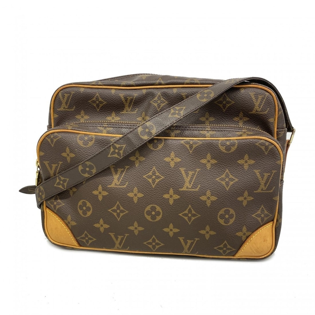 Louis Vuitton Monogram Nile Shoulder Bag M45244 Brown Women's: --- Catalog ---Category: SizeSize (HxWxD): 20cm x 27cm x 11cm / 7.87'' x 10.62'' x 4.33''Category: DesignType: Shoulder bagColor: BrownGender: WomenCategory: GeneralMPN: M45244Brand: Louis Vuitton--- 