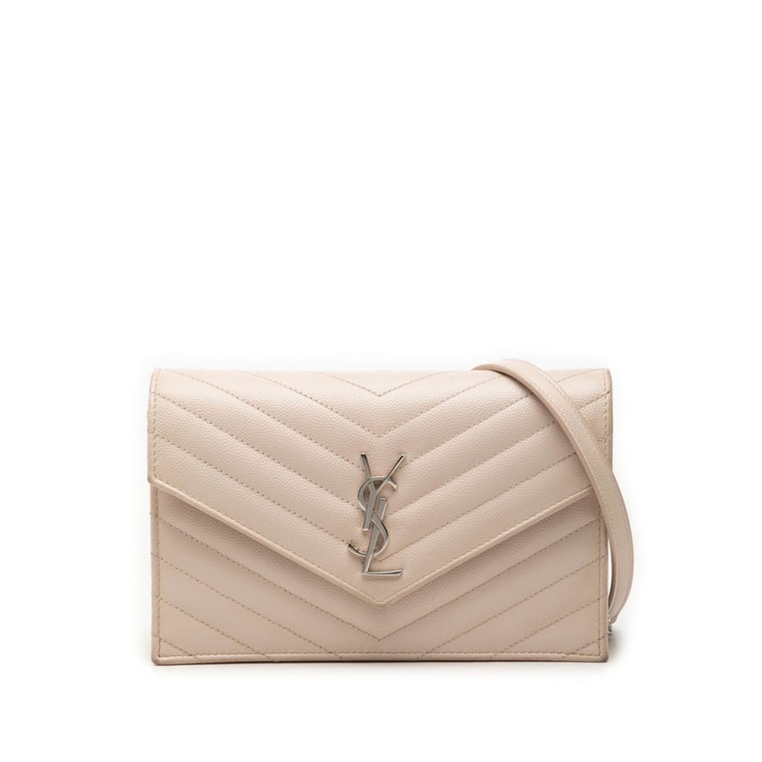 Saint Laurent Cassandra YSL Logo Crossbody Wallet Chain Shoulder Bag 393953 Beige Leather Women's: --- Catalog ---Category: SizeSize (HxWxD): 12.5cm x 19cm x 4cm / 4.92'' x 7.48'' x 1.57''Category: DesignType: Shoulder bagColor: BeigeGender: WomenMaterial: Leather Category: GeneralMPN: 393953Brand: