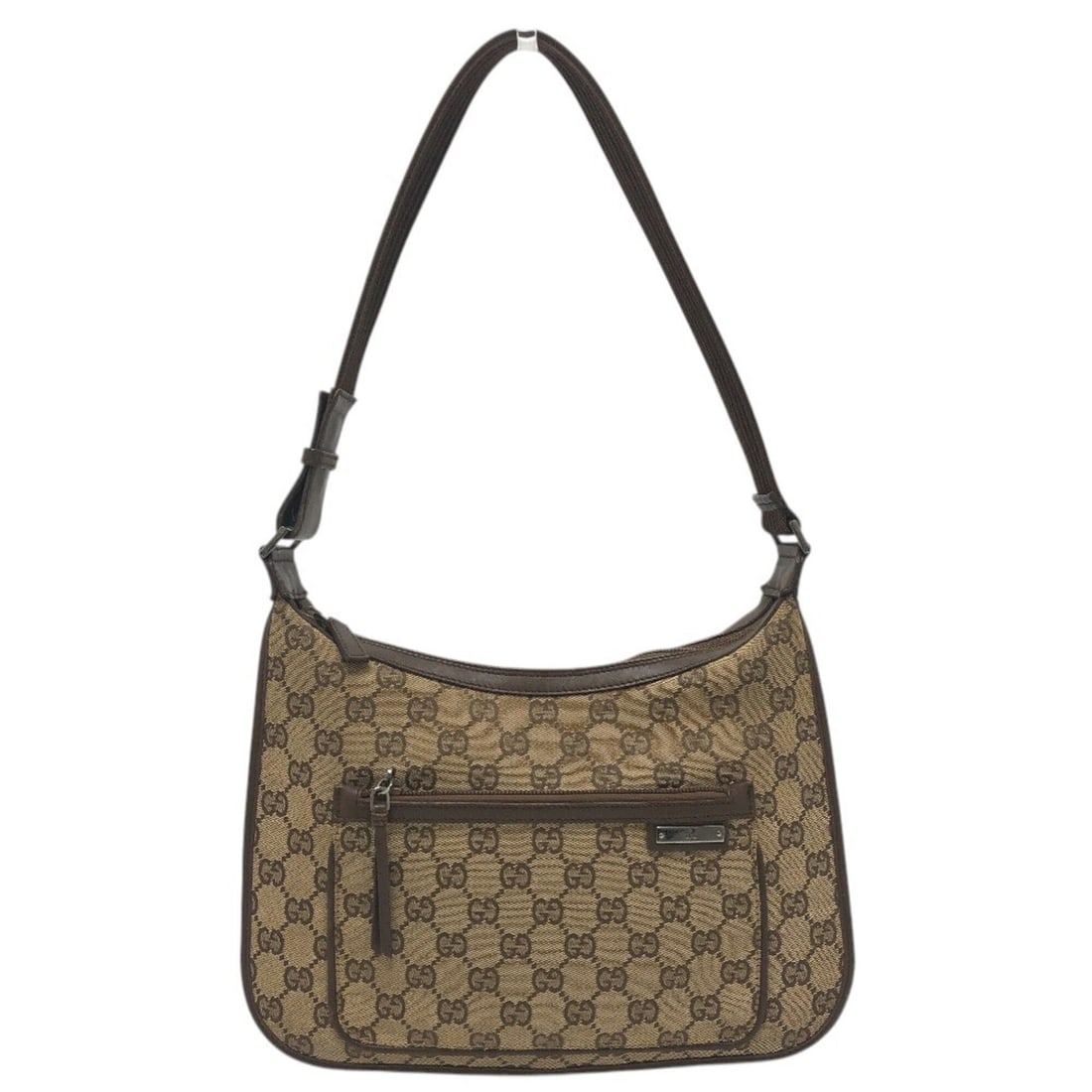 GUCCI 001-4198 GG Canvas Bag, One-Shoulder Shoulder Canvas, Women's, Beige (1 of 16)