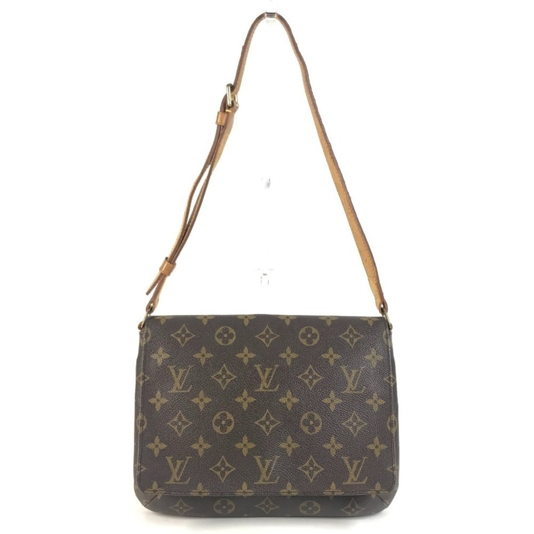 LOUIS VUITTON M51257 Monogram Musette Tango Shoulder Bag, Short Flap Canvas, Men's/Women's, Brown: --- Catalog ---Category: SizeSize (HxWxD): 19.5cm x 24cm / 7.67'' x 9.44''Category: DesignType: Shoulder bagColor: BrownGender: Men,WomenMaterial: Monogram Category: GeneralMPN: M51257Brand: Louis Vui