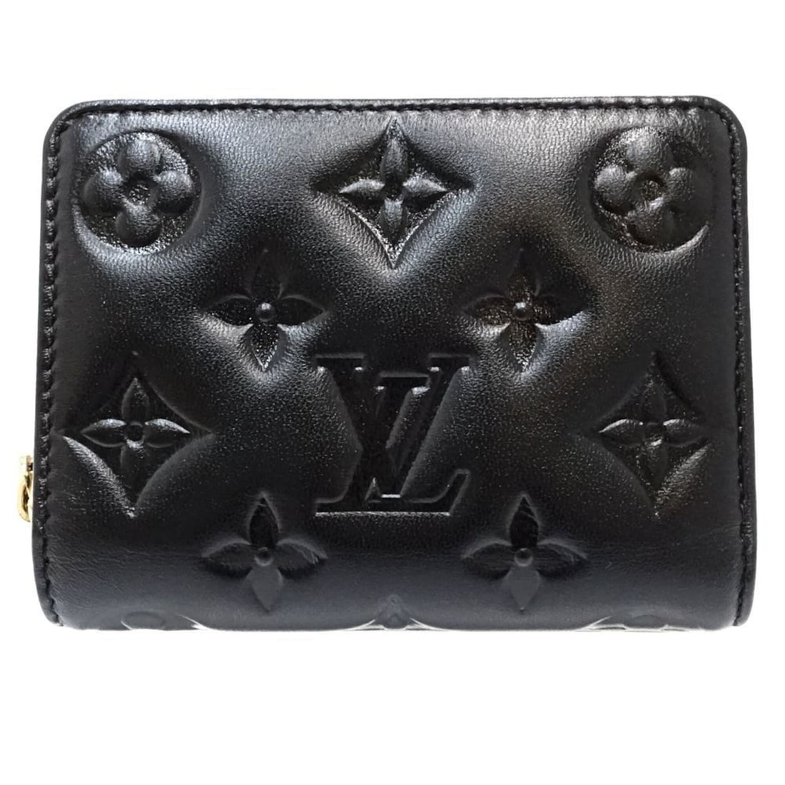 LOUIS VUITTON Bi-fold Wallet M81599 Portefeuille Lou Monogram Black Women's 182103: --- Catalog ---Category: SizeSize (HxWxD): 9cm x 12cm x 3cm / 3.54'' x 4.72'' x 1.18''Category: DesignType: Wallet (bi-fold)Color: BlackGender: WomenMaterial: Leather Leather/Fur Type: Lamb leatherCat