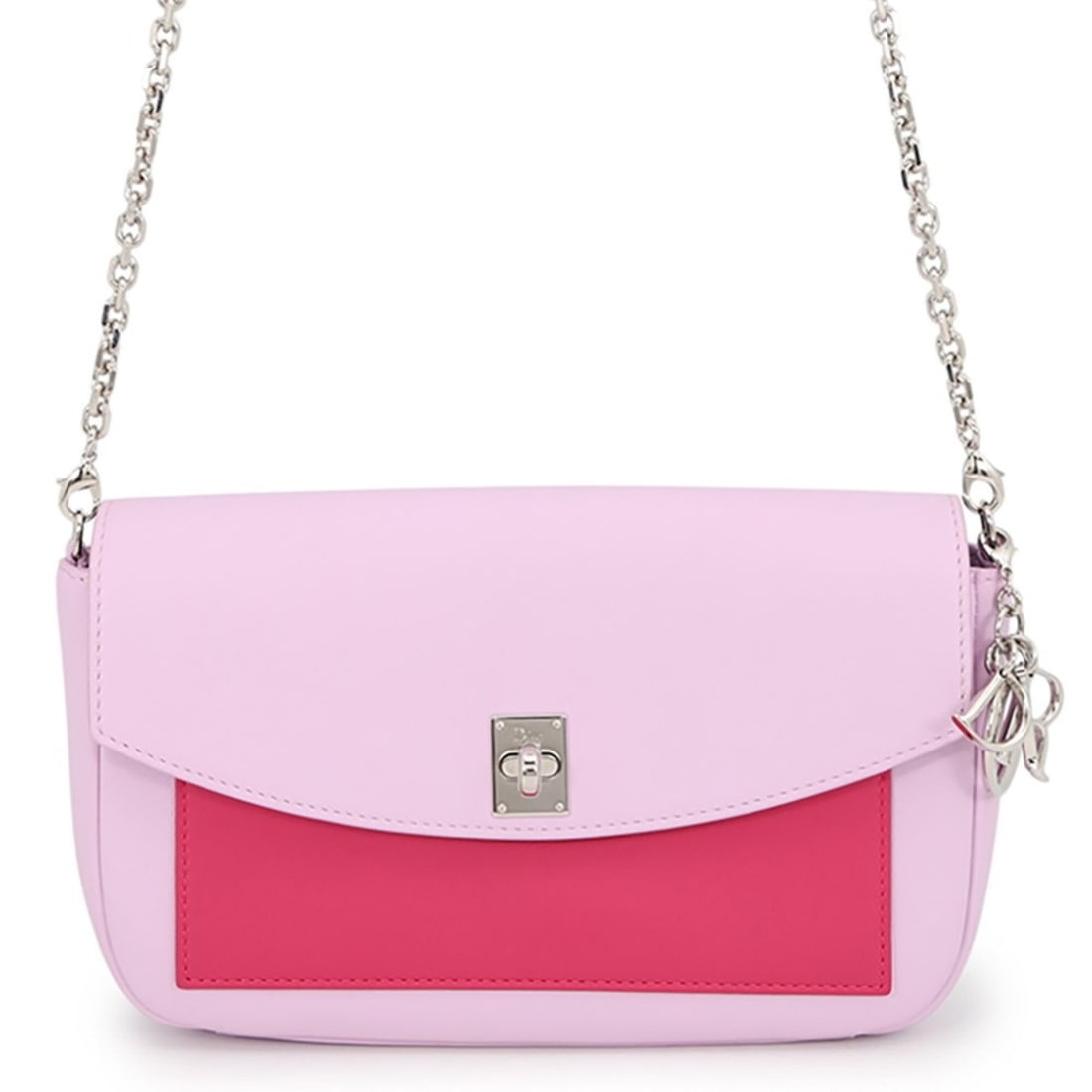 Christian Dior Chain Wallet Turnlock Leather Women's WALLET: --- Catalog ---Category: SizeWeight: 390g / 13.75oz.Size (HxWxD): 13.5cm x 20.5cm x 4.5cm / 5.31'' x 8.07'' x 1.77''Strap / Chain Length: 1.21m / 47.63''Category: DesignType: Chain/Shoulder walletColo