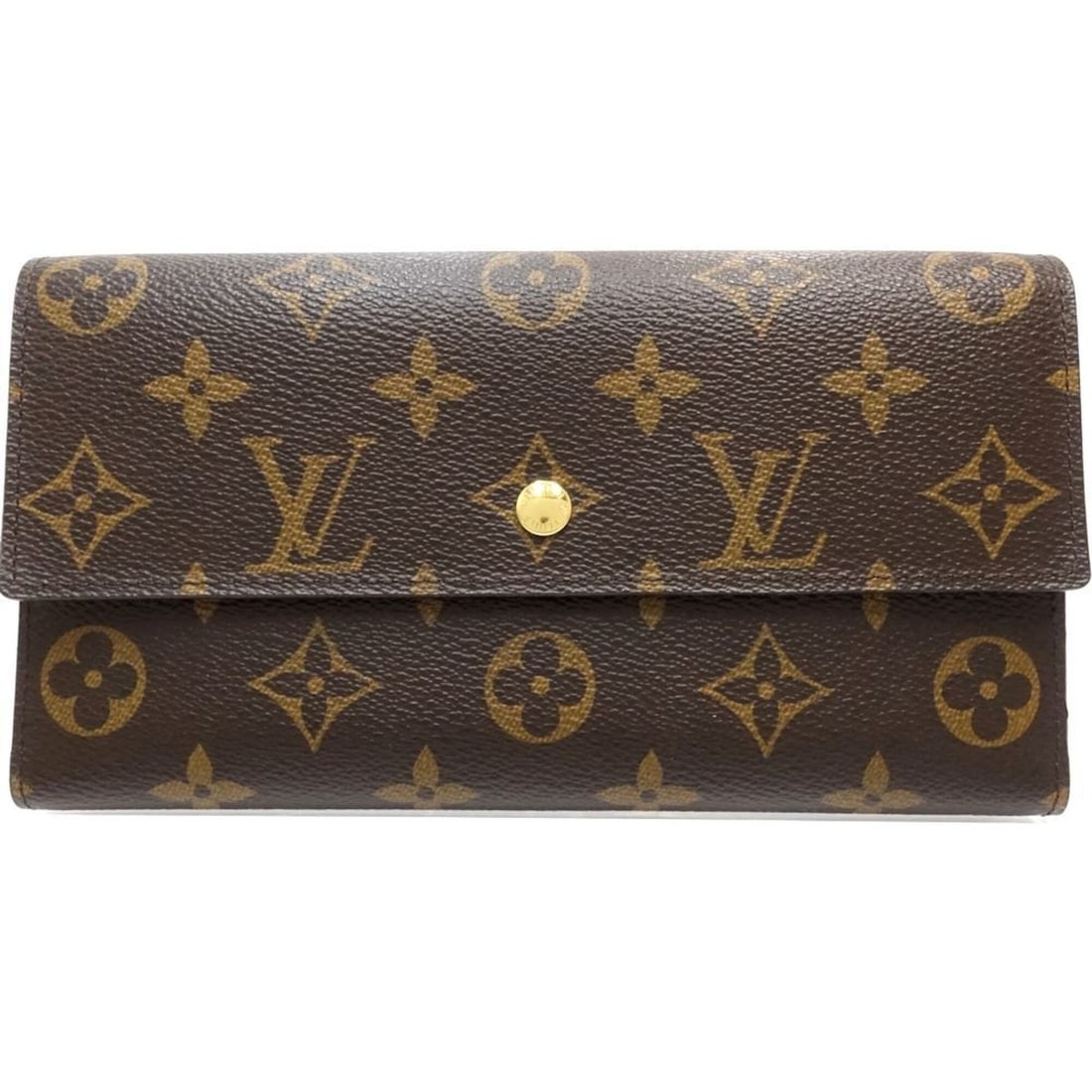 LOUIS VUITTON Monogram Long Wallet M61217 Portefeuille International Brown Women's 182081: --- Catalog ---Category: SizeSize (HxWxD): 10cm x 19cm x 3cm / 3.93'' x 7.48'' x 1.18''Category: DesignType: Long wallet (tri-fold)Color: BrownGender: WomenMaterial: Monogram Category: GeneralLine: Mo