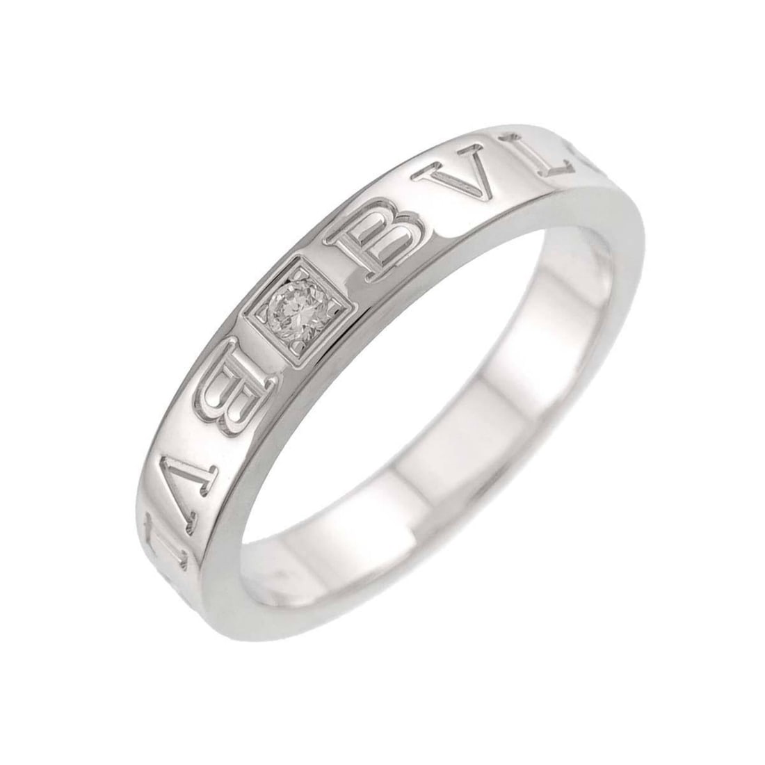 Bulgari BVLGARI B-ZERO1 Essential 1 Ring with Diamonds, 18K WG White Gold 750, Element: --- Catalog ---Category: SizeJP Size: 17.5US Size: 8.5Category: DesignType: Band ringGender: MenMaterial: White gold (18K)Category: GeneralBrand: Bvlgari--- Item List ---Section: ConditionRanking: Ran